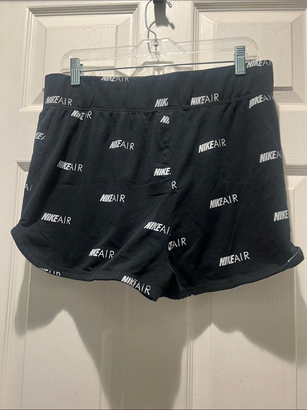 Nike Black NIKEAIR Allover Logo Athletic Shorts - Picture 4 of 5